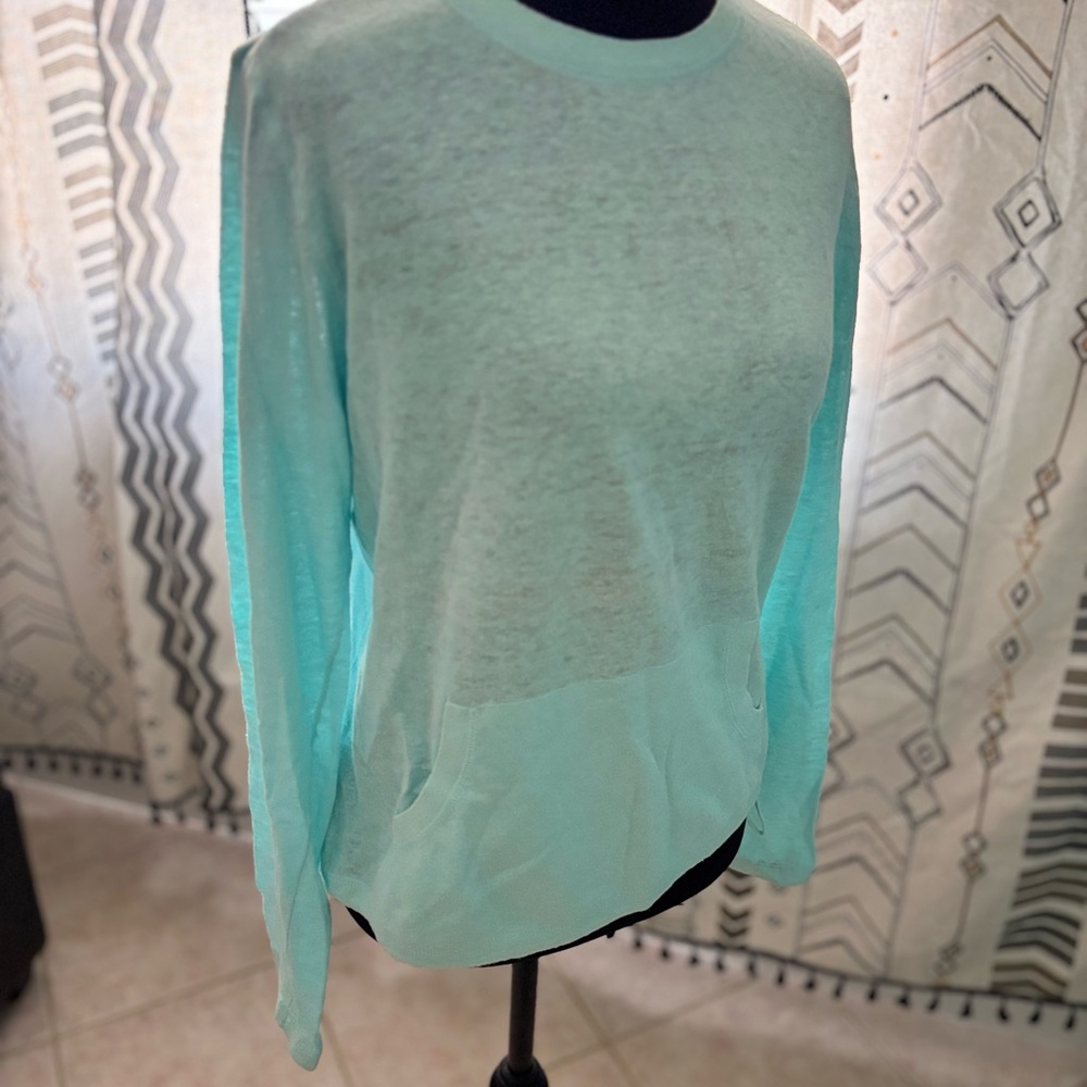 Banana Republic Green Relaxed Long Sleeve Crew Neck Sweater